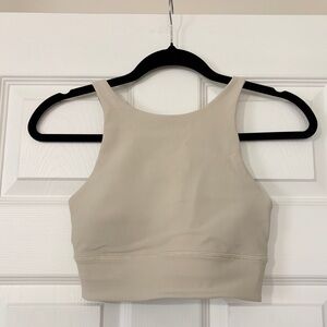 lululemon athletica Beige High-Neck Crop Top